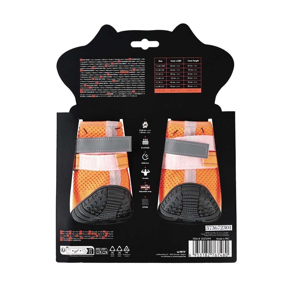 10373199 M-PETS FLEXI KÖPEKLER İÇİN AYAKKABI #7 XXL ORANGE EDİTİON