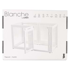 10442701 M-PETS BLANCHE OYUN ÇİTİ 6 PANEL (S) WHİTE