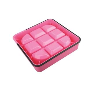 10504107 M-PETS WAFFLE YAVAŞ YEME MAMA KABI 1500ML PİNK