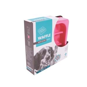 10504107 M-PETS WAFFLE YAVAŞ YEME MAMA KABI 1500ML PİNK