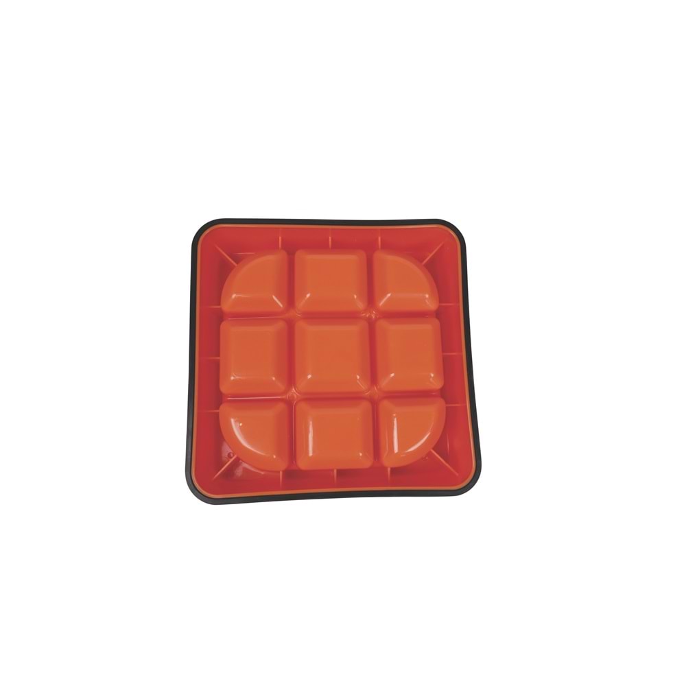 10504117 M-PETS WAFFLE YAVAŞ YEME MAMA KABI 1500ML ORANGE