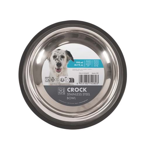 10504699 M-PETS CROCK PASLANMAZ ÇELİK MAMA KABI (L)