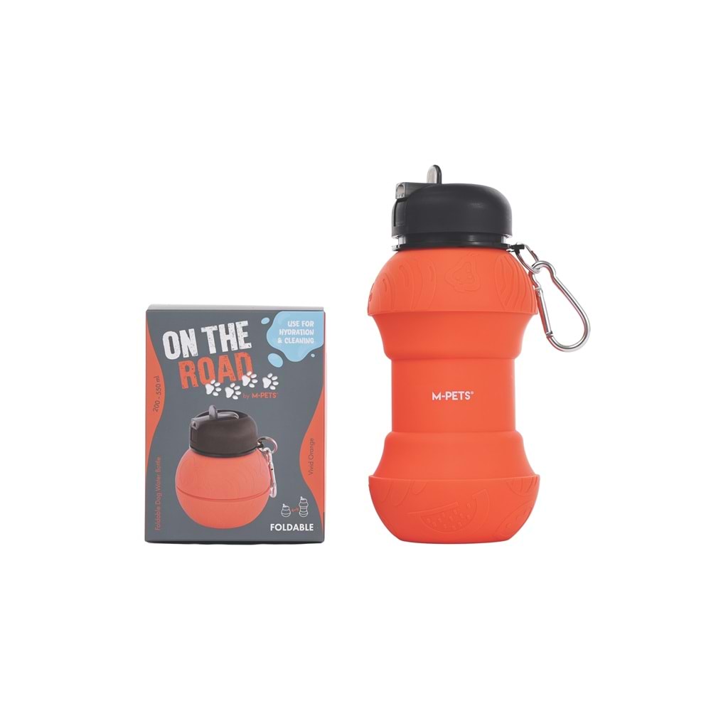 10540899 M-PETS ON THE ROAD KATLANABİLEN SEYAHAT SULUĞU 200-550ML ORANGE
