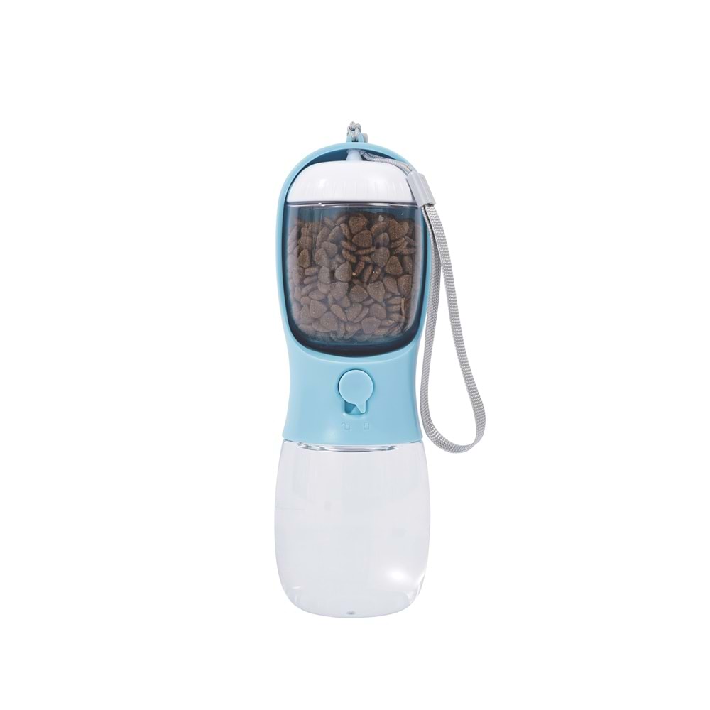 10554799 M-PETS ON THE ROAD 2İN1 KÖPEK SEYAHAT SULUĞU 300ML BLUE