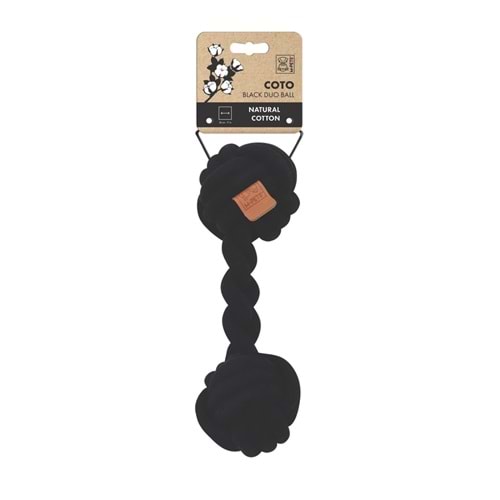 10653108 M-PETS COTO BLACK DUO BALL 28CM ÖRGÜ OYUNCAK