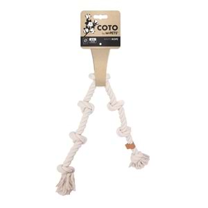10668901 M-PETS COTO WHİTE ROPE 105CM İP OYUNCAK