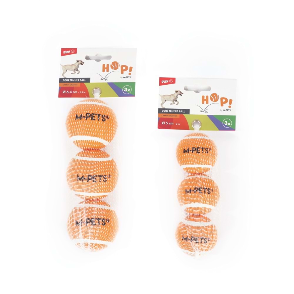 10670399 M-PETS HOP TENNİS TOPU ORANGE 5CM 3LÜ SET