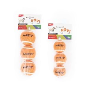 10670399 M-PETS HOP TENNİS TOPU ORANGE 5CM 3LÜ SET