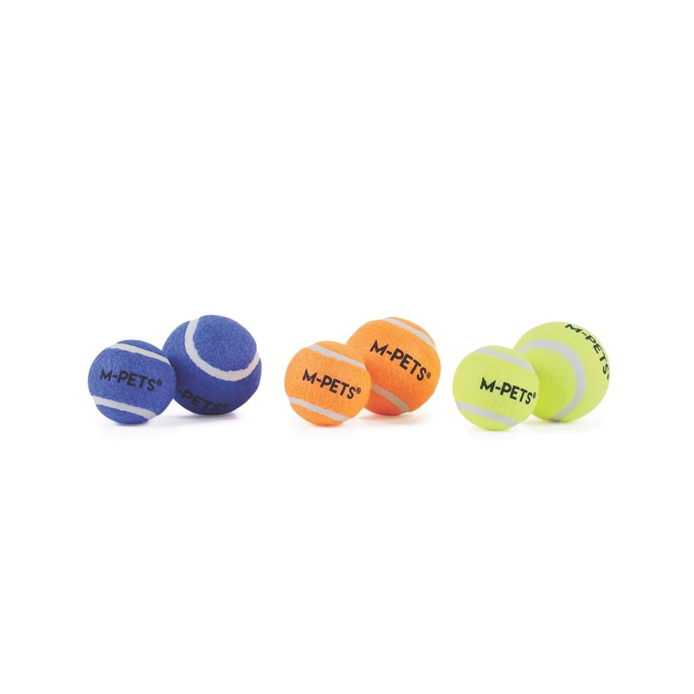 10670499 M-PETS HOP TENNİS TOPU BLUE 5CM 3LÜ SET