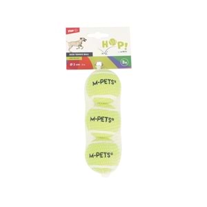 10670599 M-PETS HOP TENNİS TOPU YELLOW 5CM 3LÜ SET