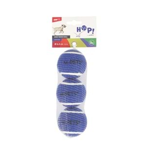 10670899 M-PETS HOP TENNİS TOPU BLUE 6,4CM 3LÜ SET
