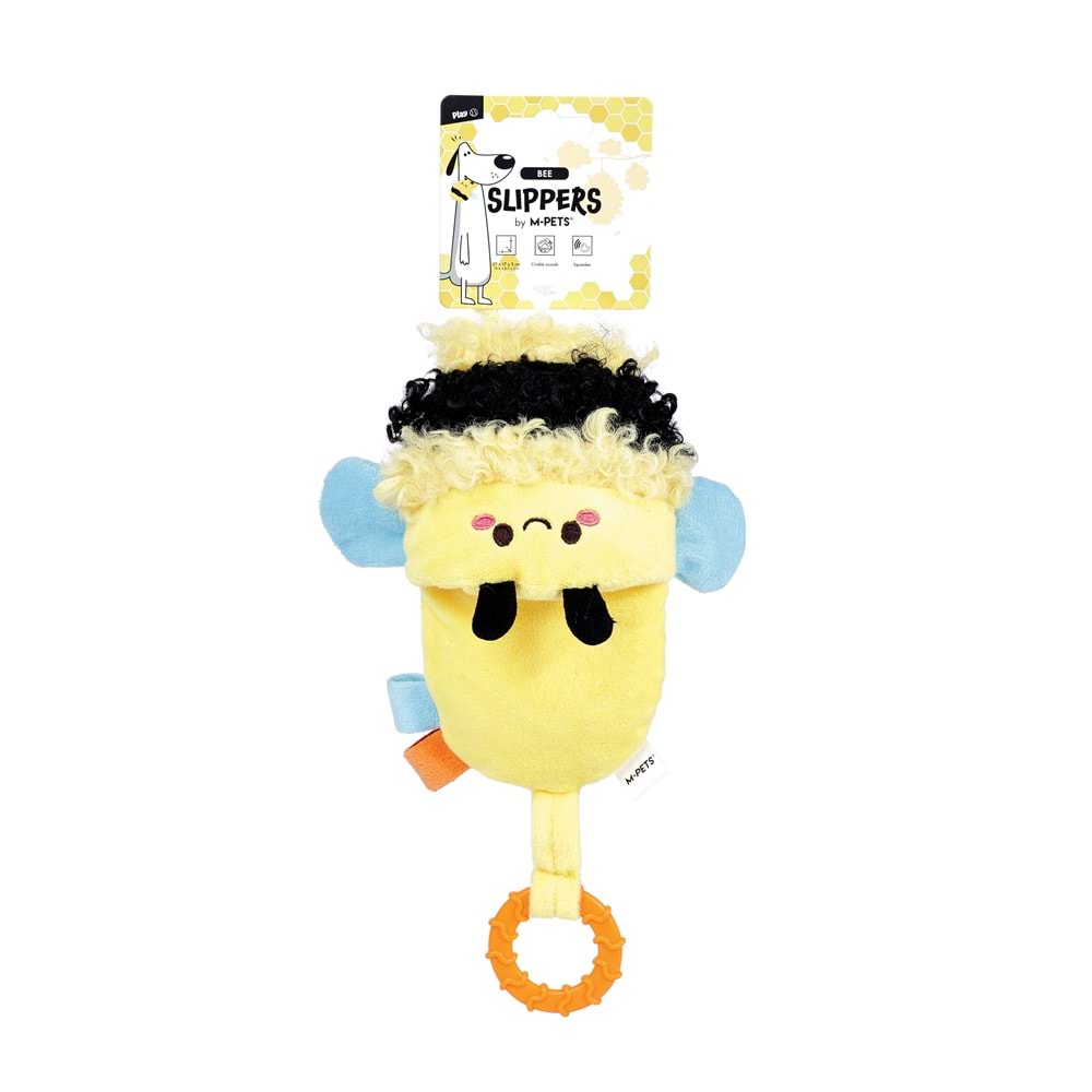 10672699 M-PETS SLİPPERS BEE KÖPEK OYUNCAĞI YELLOW