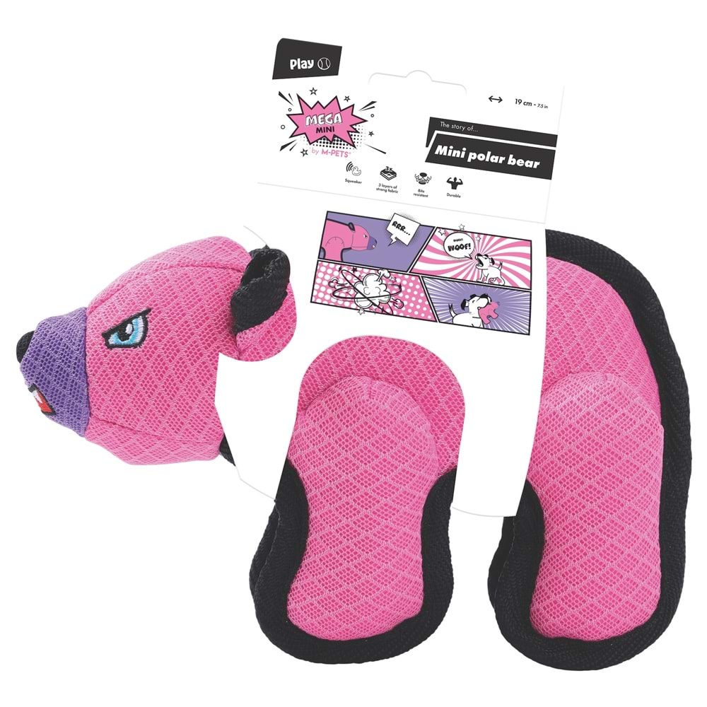 10674399 M-PETS MEGA MİNİ POLAR BEAR KÖPEK OYUNCAĞI