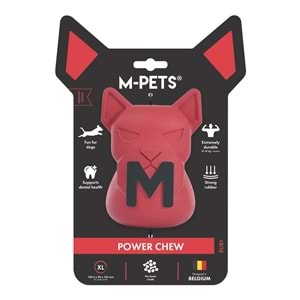 10674805 M-PETS POWER CHEW KAUÇUK KÖPEK ÖDÜL OYUNCAĞI RUBY (XL)