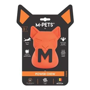 10675416 M-PETS POWER CHEW KAUÇUK KÖPEK ÖDÜL OYUNCAĞI CITRINE (XL)