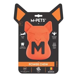 10675516 M-PETS POWER CHEW KAUÇUK KÖPEK ÖDÜL OYUNCAĞI CITRINE (XXL)