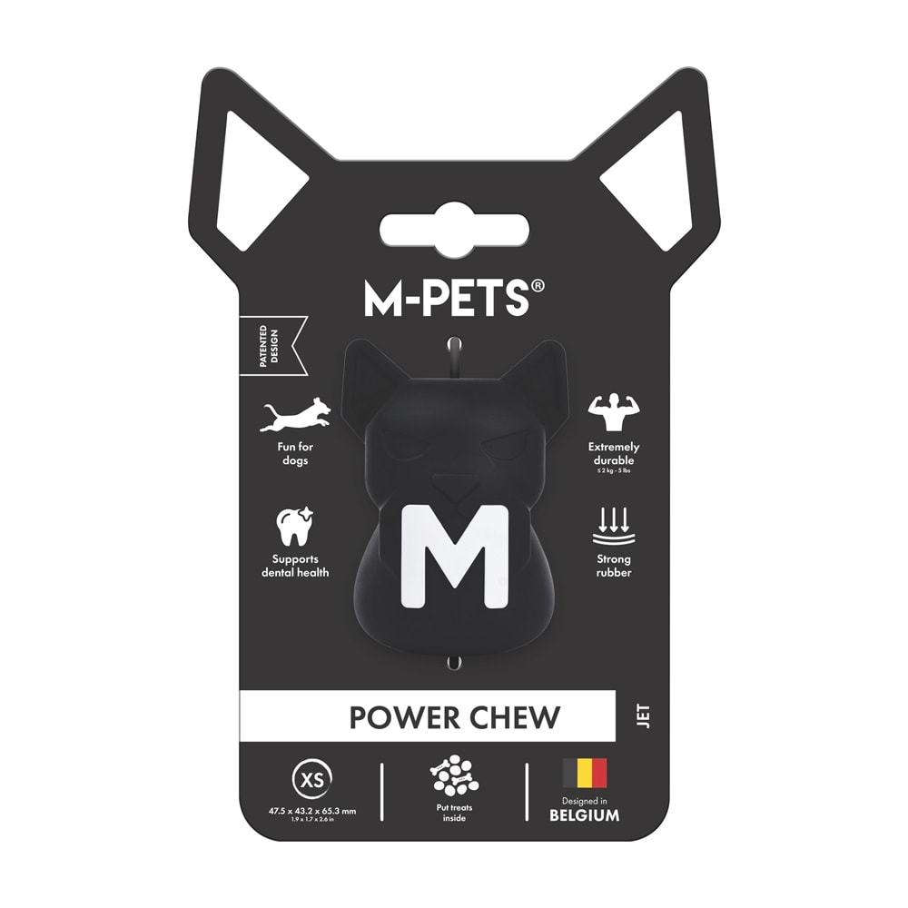 10675608 M-PETS POWER CHEW KAUÇUK KÖPEK ÖDÜL OYUNCAĞI JET (XS)
