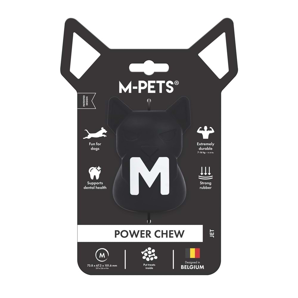 10675808 M-PETS POWER CHEW KAUÇUK KÖPEK ÖDÜL OYUNCAĞI JET (M)