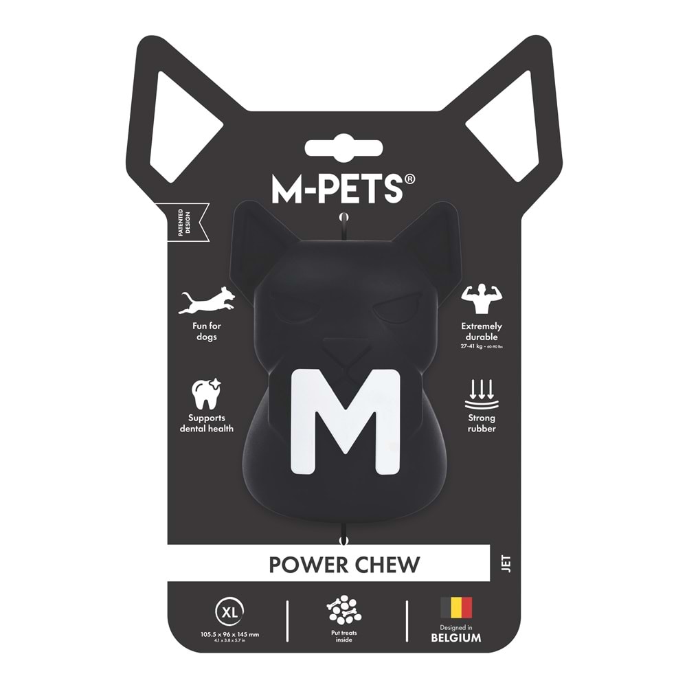 10676008 M-PETS POWER CHEW KAUÇUK KÖPEK ÖDÜL OYUNCAĞI JET (XL)