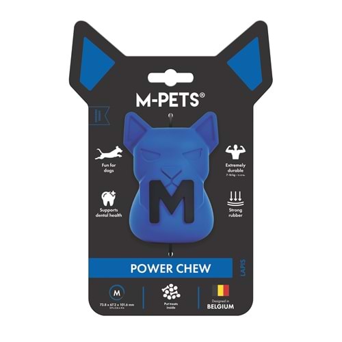 10676417 M-PETS POWER CHEW KAUÇUK KÖPEK ÖDÜL OYUNCAĞI LAPIS (M)