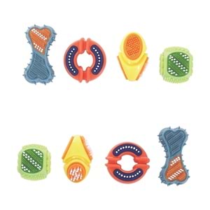 10677099 M-PETS DENTAL SQUEAKY RUBY BALL DİŞ FIRÇALI KÖPEK OYUNCAĞI