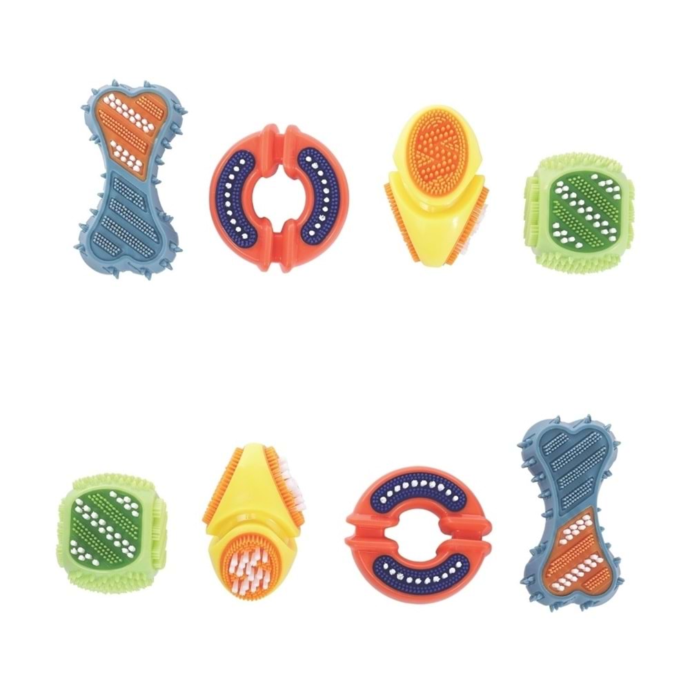 10677199 M-PETS DENTAL SQUEAKY RING DİŞ FIRÇALI KÖPEK OYUNCAĞI