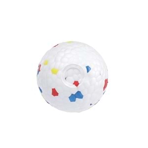 10677799 M-PETS BLOOM MİNİ BALL OYUN TOPU PARÇALANMAZ RED/WHİTE