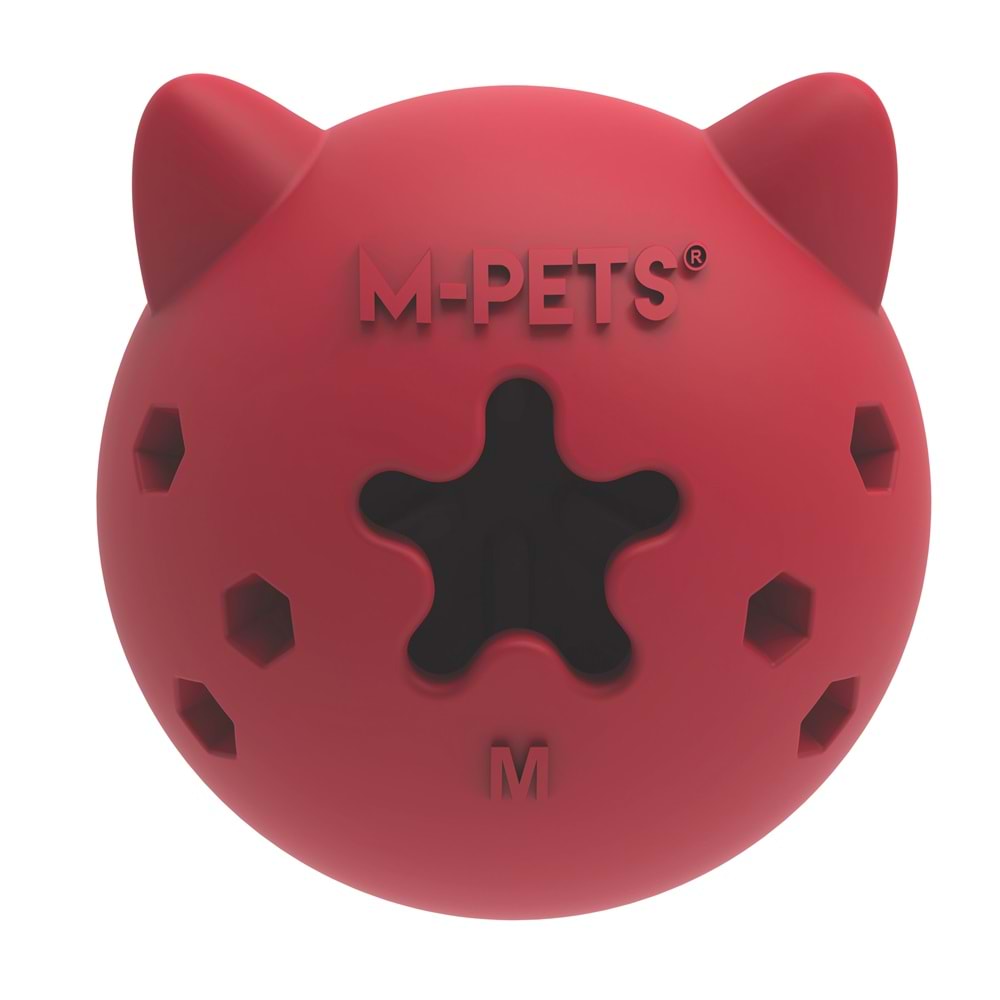10678605 M-PETS POWER CHEW BALL KAUÇUK KÖPEK OYUNCAĞI RUBY (M)