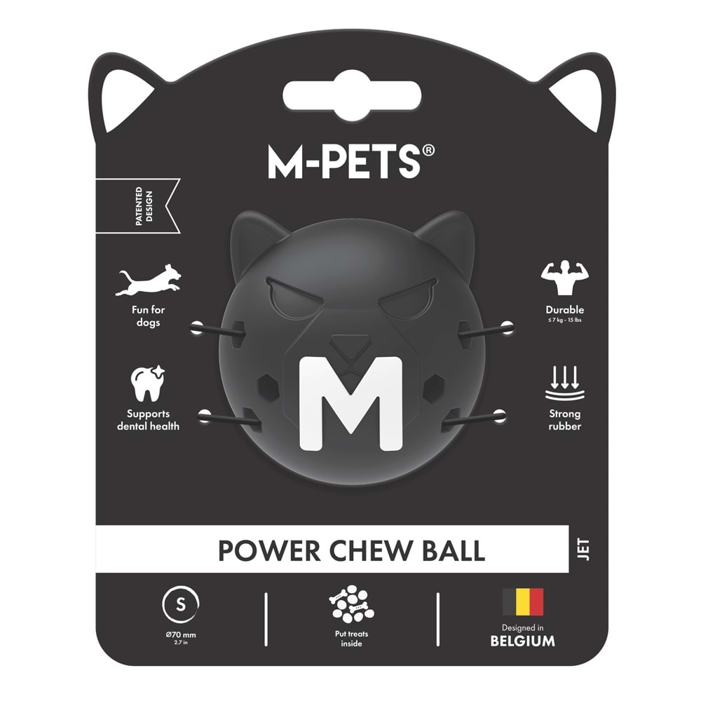 10679108 M-PETS POWER CHEW BALL KAUÇUK KÖPEK OYUNCAĞI JET (S)