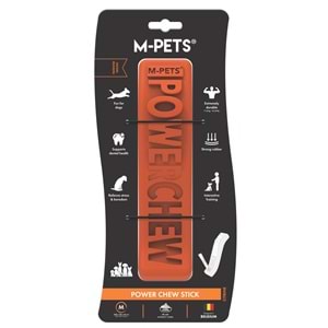 10679716 M-PETS POWER CHEW STİCK KAUÇUK KÖPEK OYUNCAĞI CITRINE