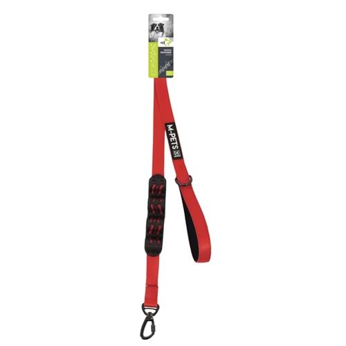 10827399 M-PETS FLEX ŞOK EMİCİ GEZDİRME TASMA RED/BLACK 120CM