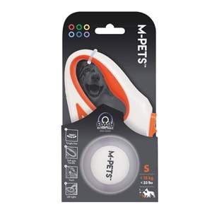 10839399 M-PETS FLASH LEDLİ OTOMATİK GEZDİRME ŞERİT 3MT/ORANGE