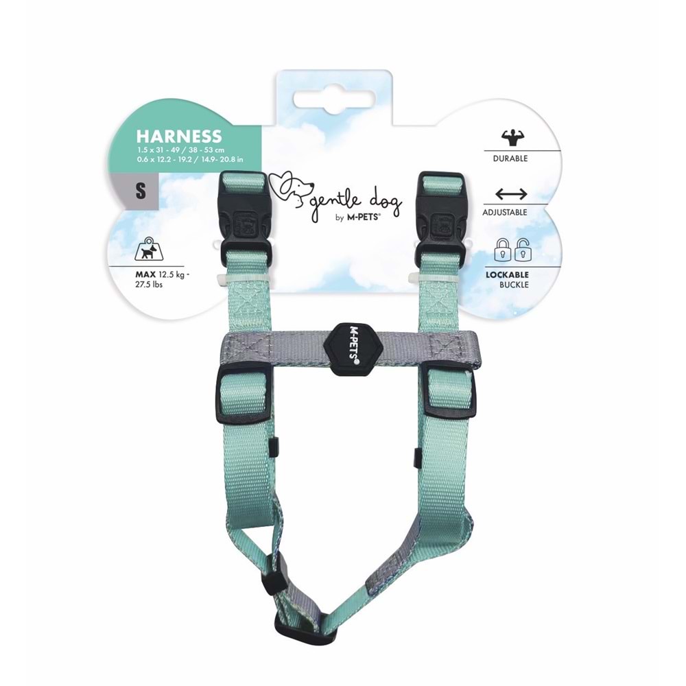 10846799 M-PETS GENTLE DOG GÖĞÜS TASMASI GREEN (S)