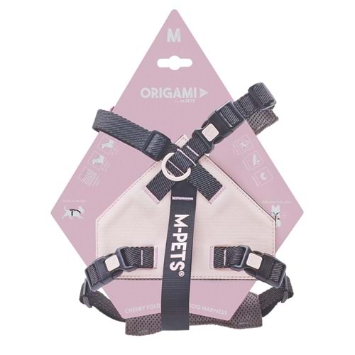 10851999 M-PETS ORIGAMI REFLEKTÖRLÜ SIRT TASMASI PİNK (M)