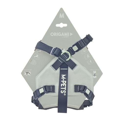 10852299 M-PETS ORIGAMI REFLEKTÖRLÜ SIRT TASMASI GREEN (M)