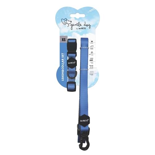 10852799 M-PETS GENTLE DOG BOYUN TASMASI ve GEZDİRME SET (XS) BLUE