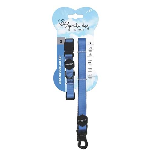 10853099 M-PETS GENTLE DOG BOYUN TASMASI ve GEZDİRME SET (S) BLUE