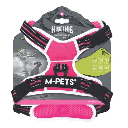 10854099 M-PETS HIKING REFLEKTÖRLÜ SOFT SIRT TASMASI PINK (M)