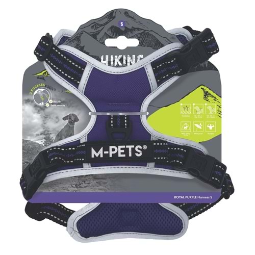 10854399 M-PETS HIKING REFLEKTÖRLÜ SOFT SIRT TASMASI PURPLE (S)