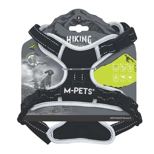 10854799 M-PETS HIKING REFLEKTÖRLÜ SOFT SIRT TASMASI BLACK (S)