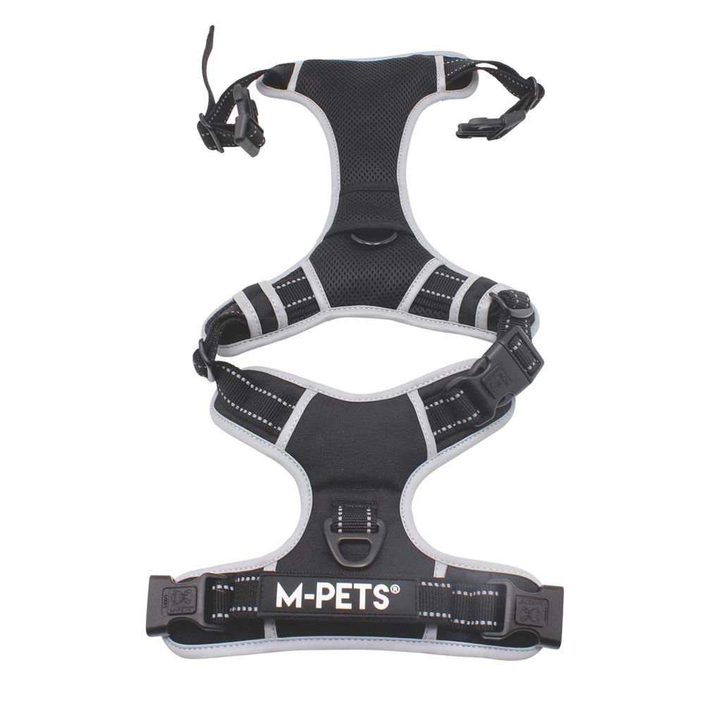 10854799 M-PETS HIKING REFLEKTÖRLÜ SOFT SIRT TASMASI BLACK (S)