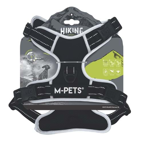 10854899 M-PETS HIKING REFLEKTÖRLÜ SOFT SIRT TASMASI BLACK (M)