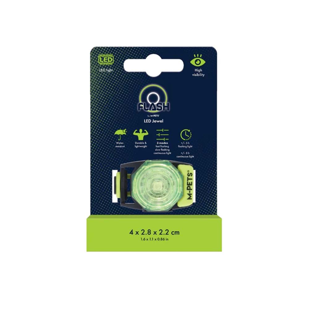 10855299 M-PETS FLASH LED JEWEL GÜVENLİK IŞIĞI DİSPLAY 24LÜ MULTİCOLOR