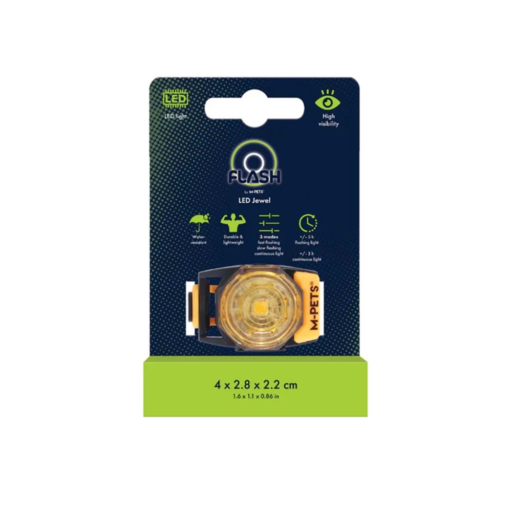 10855299 M-PETS FLASH LED JEWEL GÜVENLİK IŞIĞI DİSPLAY 24LÜ MULTİCOLOR