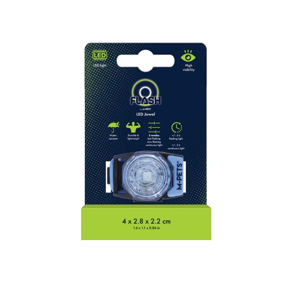 10855299 M-PETS FLASH LED JEWEL GÜVENLİK IŞIĞI DİSPLAY 24LÜ MULTİCOLOR