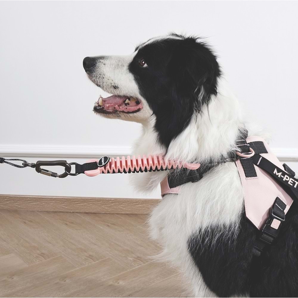 10860399 M-PETS PULL POWER ŞOK EMİCİ ARA TASMA PİNK