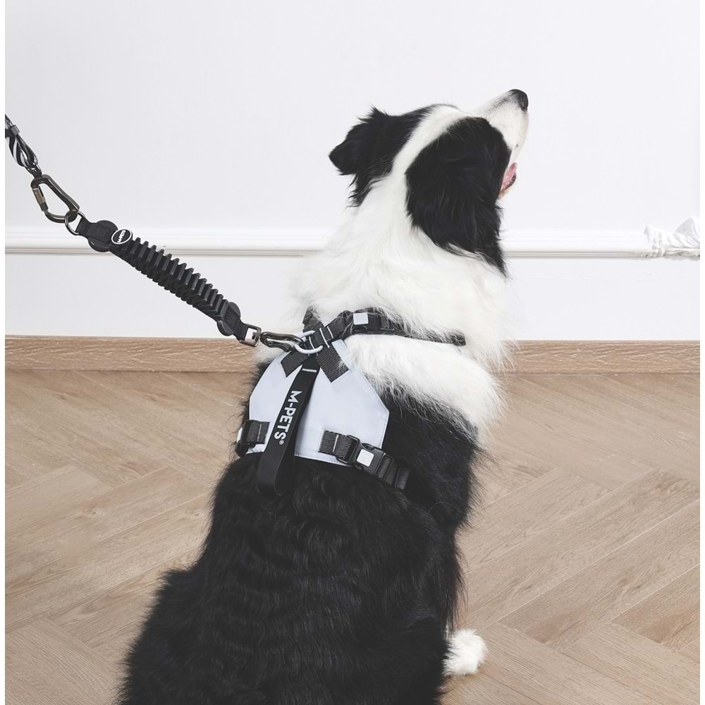 10860499 M-PETS PULL POWER ŞOK EMİCİ ARA TASMA BLACK