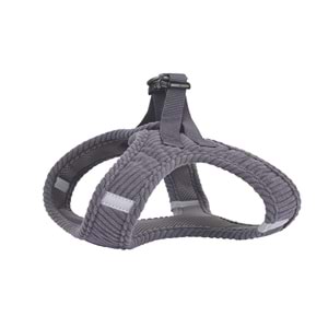 10860913 M-PETS VELVET DOG GÖĞÜS TASMASI GRİ (M)
