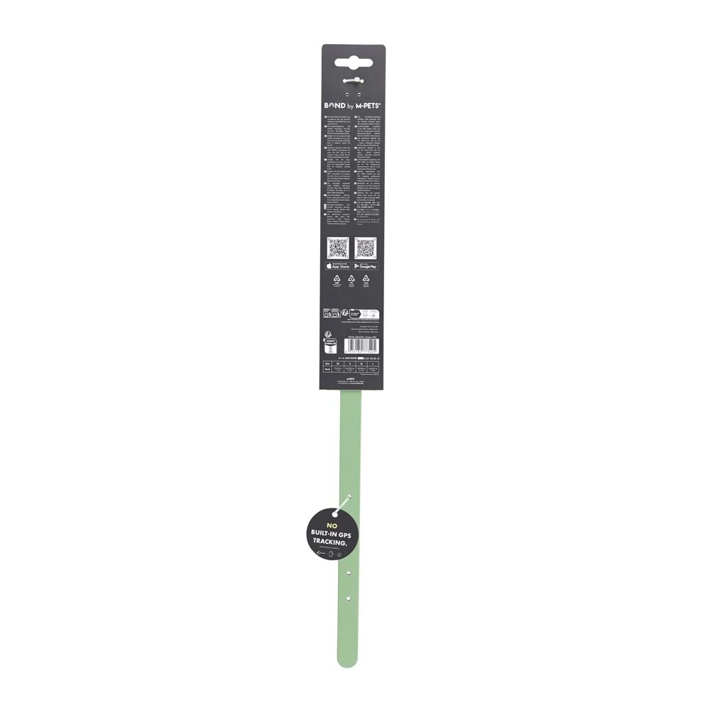 10862203 M-PETS BOND NFC SİSTEMLİ SİLİKON BOYUN TASMASI (M) GREEN