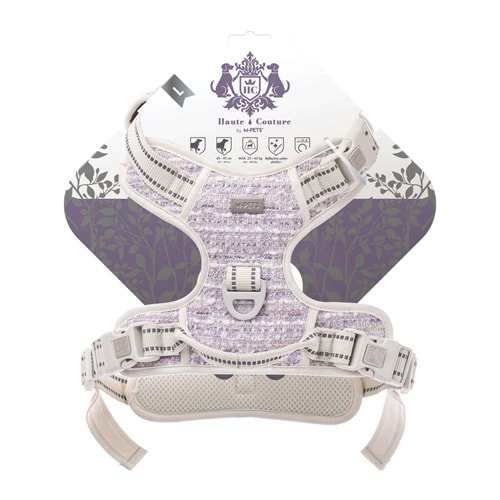 10863801 M-PETS HAUTE COUTURE KÖPEK GÖĞÜS TASMASI PURPLE (L)